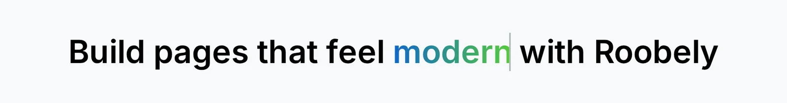 Animated headline block example