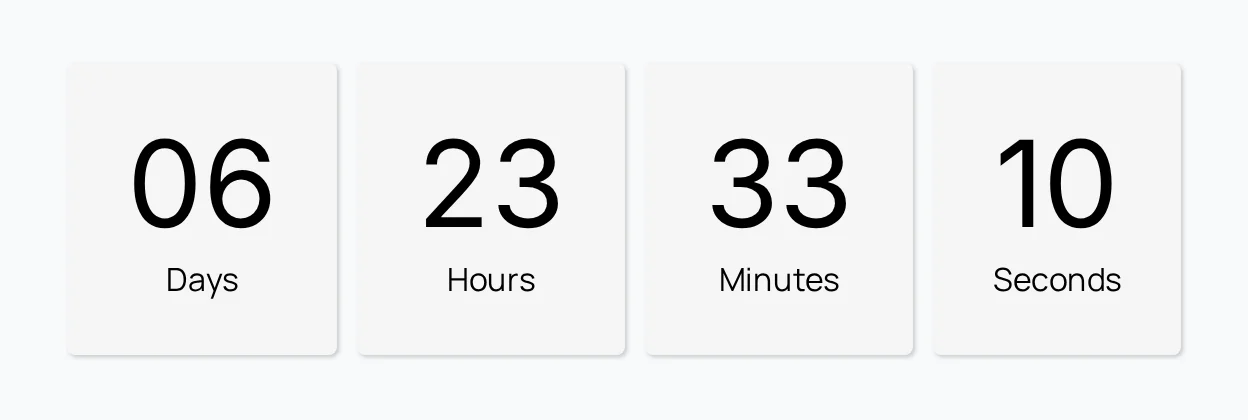 Countdown block example