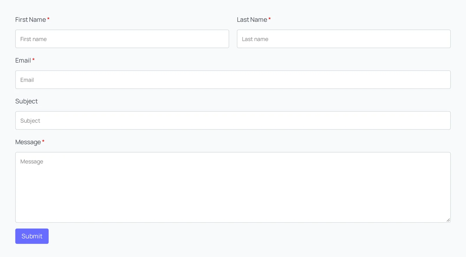 Form builder block example