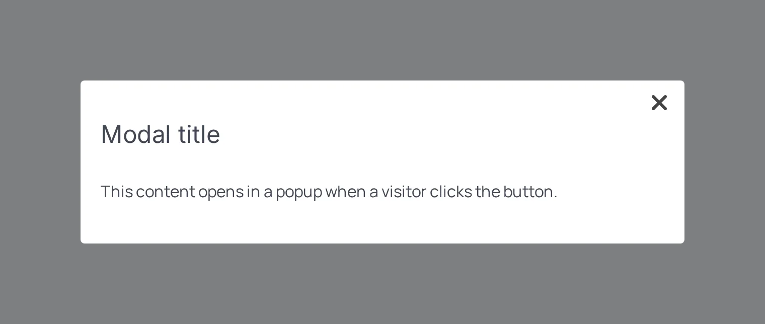 Modal block example