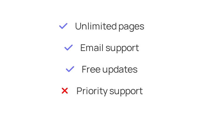 Pricing block example