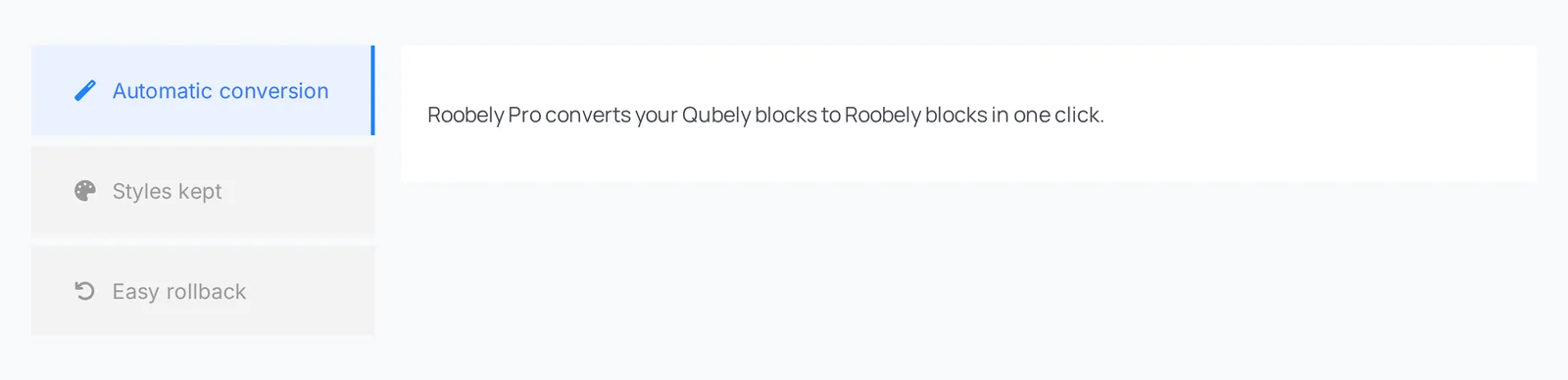 Vertical tabs block example